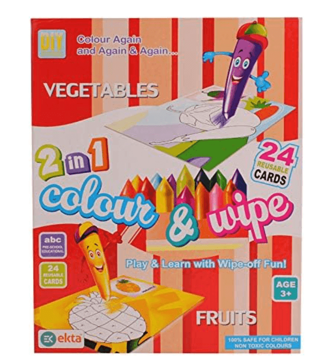 2 in 1 Colour & Wipe (Fruits + Vegetable)